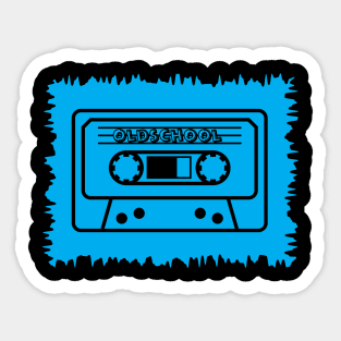 OLDSCHOOL CASSETTE TAPE BIRTHDAY GIFT SHIRT BLACK 69 Sticker